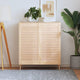 Portes d'armoires Vidaxl avec des lattes 2 pcs 99.3x49.4 cm Pine solide