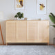 Portes d'armoire Vidaxl avec des lattes 4 PC 99.3x49.4 cm Pine solide