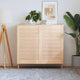 Portes d'armoires Vidaxl avec des lattes 2 pcs 99.3x59.4 cm Pine solide