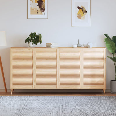 Portes d'armoires Vidaxl avec des lattes 4 PC 99.3x59.4 cm Pine solide