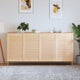 Portes d'armoires Vidaxl avec des lattes 4 PC 99.3x59.4 cm Pine solide