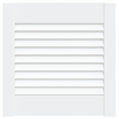 Porte d'armoire Vidaxl avec lattes 39.5x39.4 cm Pine solide blanc