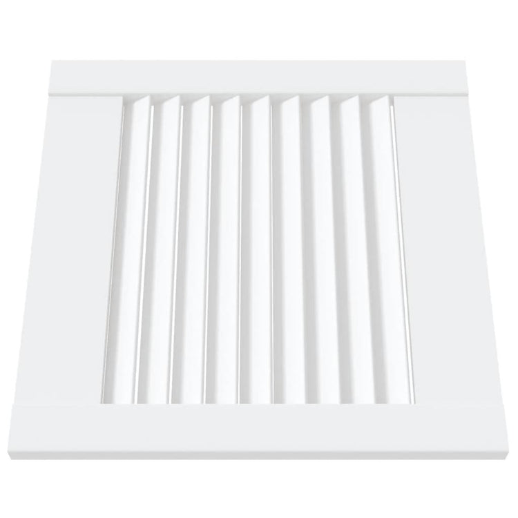 Portes d'armoire Vidaxl avec des lattes 4 pcs 39.5x39.4 cm Bois de pin blanc