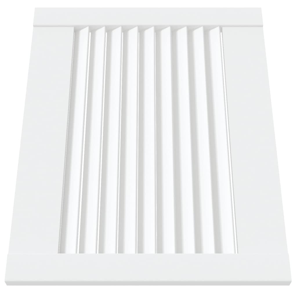 Portes d'armoire Vidaxl avec des lattes 2 pcs 39.5x49.4 cm Bois de pin blanc