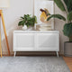 Portes d'armoire Vidaxl avec des lattes 2 pcs 39.5x49.4 cm Bois de pin blanc