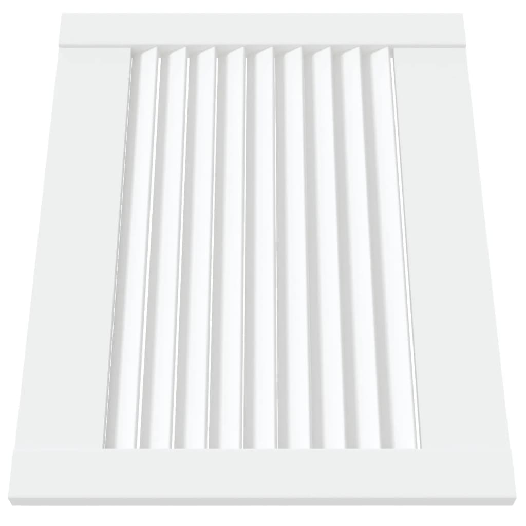 Portes d'armoire Vidaxl avec lattes 4 st 39.5x49.4 cm Bois de pin blanc