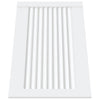 Portes d'armoire Vidaxl avec des lattes 2 pcs 39.5x59.4 cm Bois de pin blanc