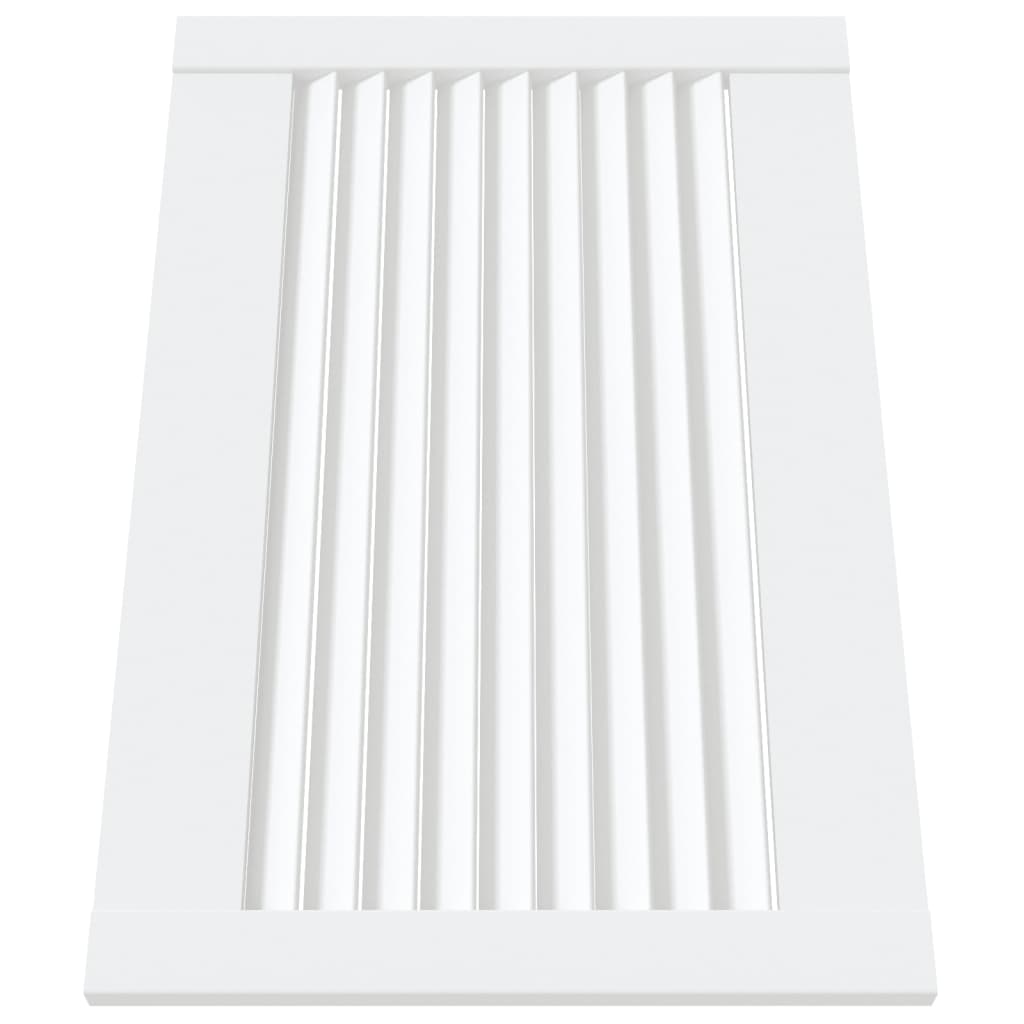 Portes d'armoires Vidaxl avec lattes 4 st 39.5x59.4 cm Bois de pin blanc