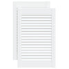 Portes d'armoires Vidaxl avec des lattes 2 pcs 61,5x39.4 cm Bois de pin blanc