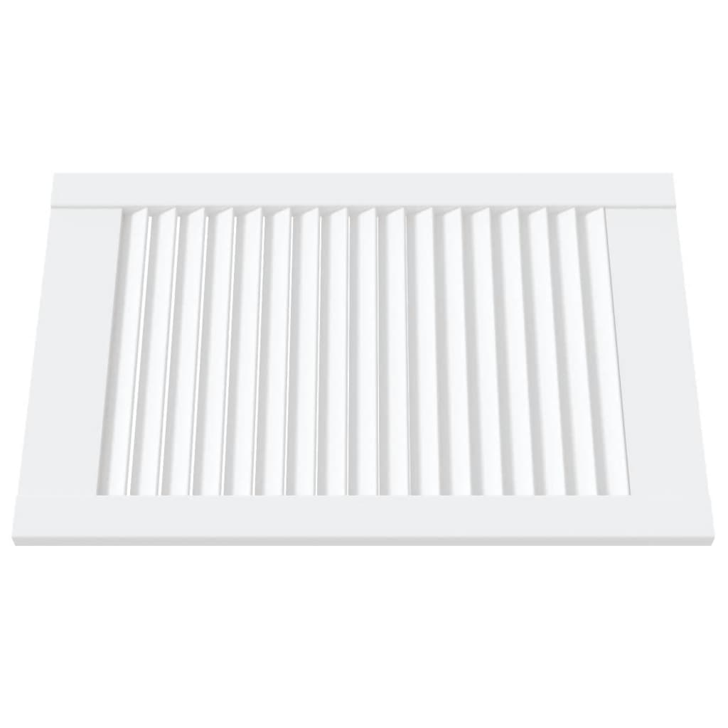 Portes d'armoires Vidaxl avec des lattes 2 pcs 61,5x39.4 cm Bois de pin blanc