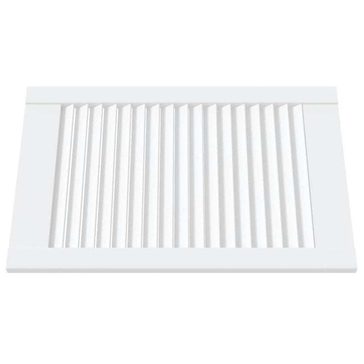 Portes d'armoire Vidaxl avec des lattes 4 pcs 61,5x39.4 cm Bois de pin blanc
