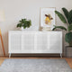 Portes d'armoire Vidaxl avec des lattes 4 pcs 61,5x39.4 cm Bois de pin blanc