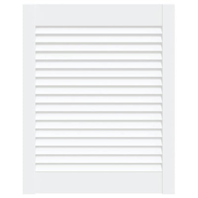 Porte d'armoire Vidaxl avec lattes 61,5x49.4 cm Pine solide blanc