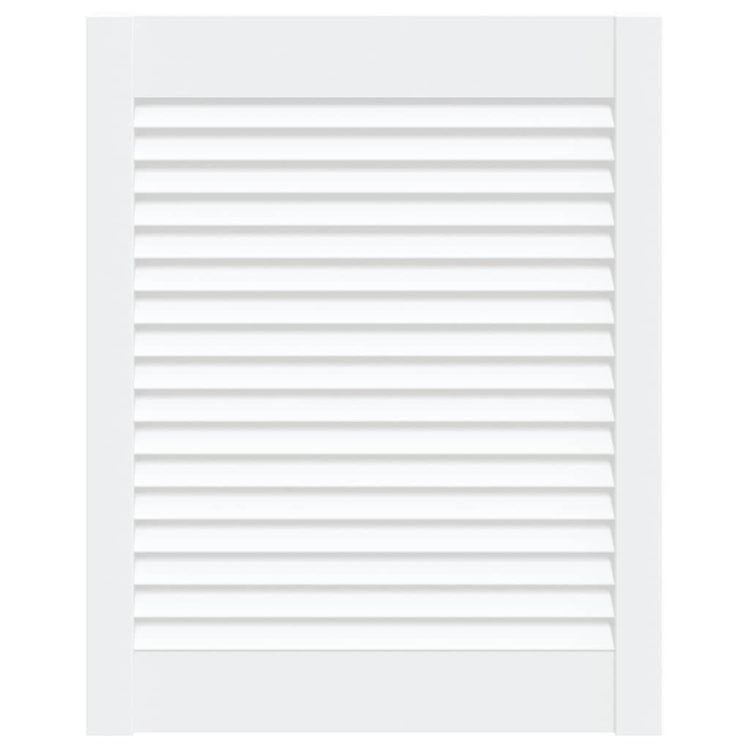 Porte d'armoire Vidaxl avec lattes 61,5x49.4 cm Pine solide blanc