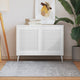 Portes d'armoires Vidaxl avec des lattes 2 pcs 61,5x49.4 cm Bois de pin blanc