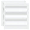 Portes d'armoires Vidaxl avec des lattes 2 pcs 61,5x59,4 cm Bois de pin blanc