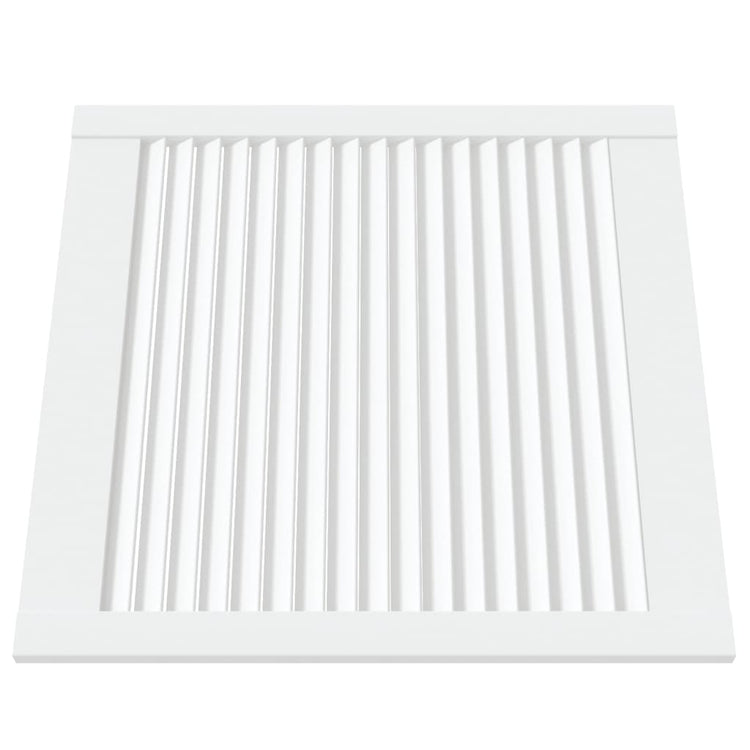 Portes d'armoires Vidaxl avec des lattes 4 pcs 61,5x59,4 cm Bois de pin blanc