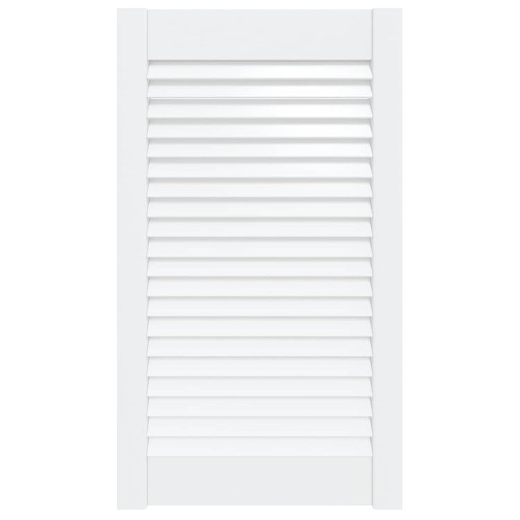 Porte d'armoire Vidaxl avec lattes 69x39.4 cm Pine solide blanc