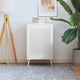 Porte d'armoire Vidaxl avec lattes 69x49.4 cm Pine solide blanc