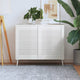 Portes d'armoires Vidaxl avec des lattes 2 pcs 69x49.4 cm Pine solide blanc