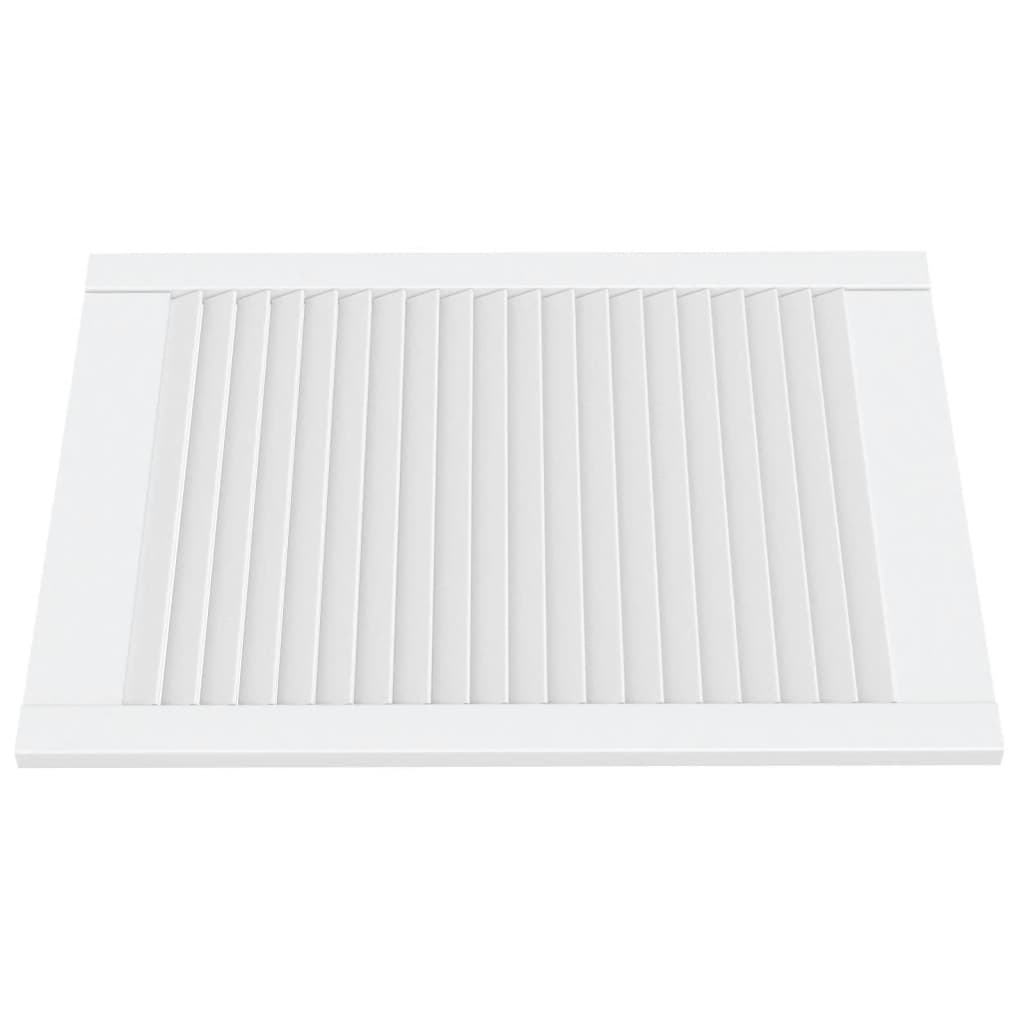 Portes d'armoires Vidaxl avec des lattes 4 pcs 69x49.4 cm Pine solide blanc