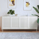 Portes d'armoires Vidaxl avec des lattes 4 pcs 69x49.4 cm Pine solide blanc