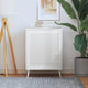 Porte d'armoire Vidaxl avec lattes 69x59,4 cm Pine solide blanc