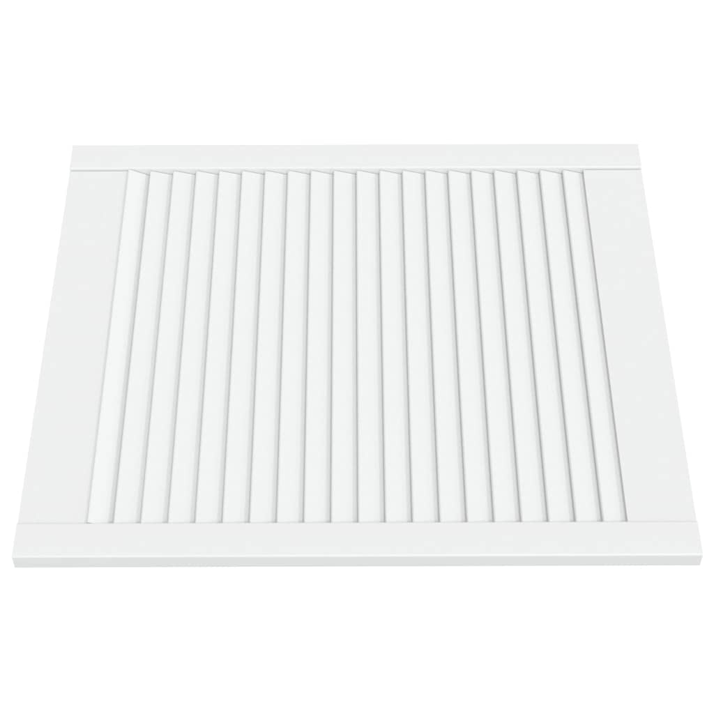 Portes d'armoires Vidaxl avec des lattes 4 pcs 69x59.4 cm Pine solide blanc