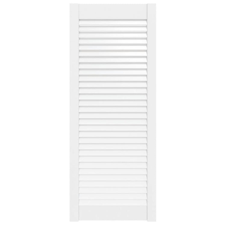Porte d'armoire Vidaxl avec lattes 99.3x39.4 cm Pine solide blanc