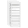 Portes d'armoires Vidaxl avec Slat 4 PC 99.3x39.4 cm Gwitrennenhout