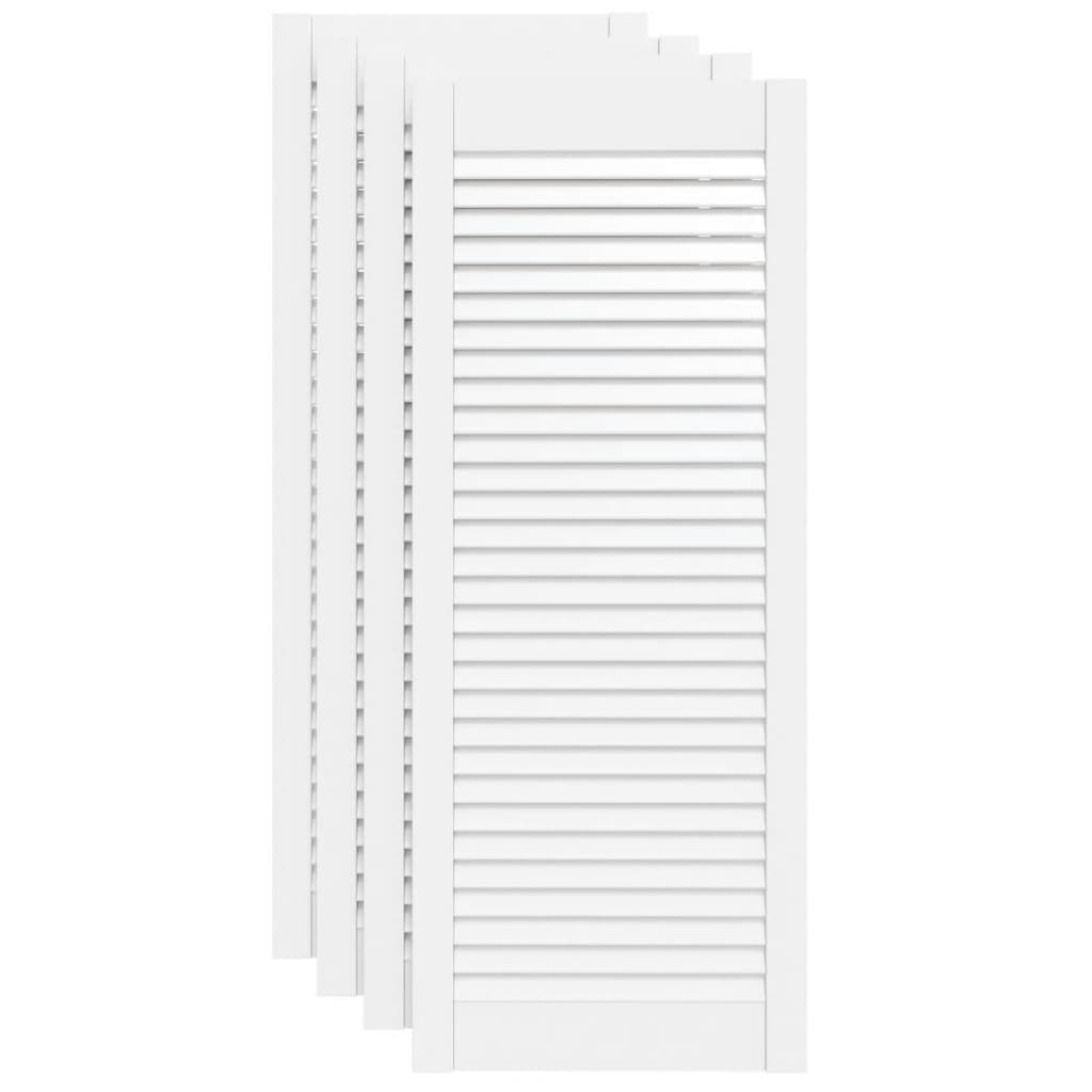Portes d'armoires Vidaxl avec Slat 4 PC 99.3x39.4 cm Gwitrennenhout