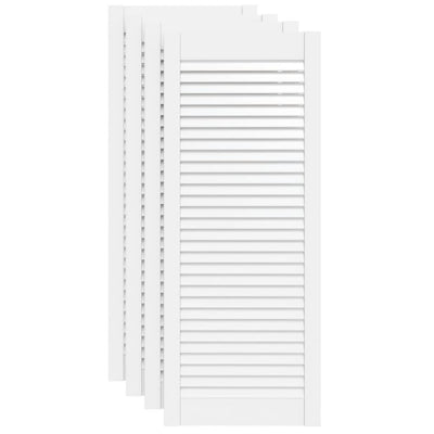Portes d'armoires Vidaxl avec Slat 4 PC 99.3x39.4 cm Gwitrennenhout