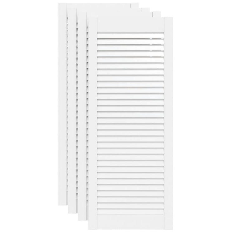 Portes d'armoires Vidaxl avec Slat 4 PC 99.3x39.4 cm Gwitrennenhout