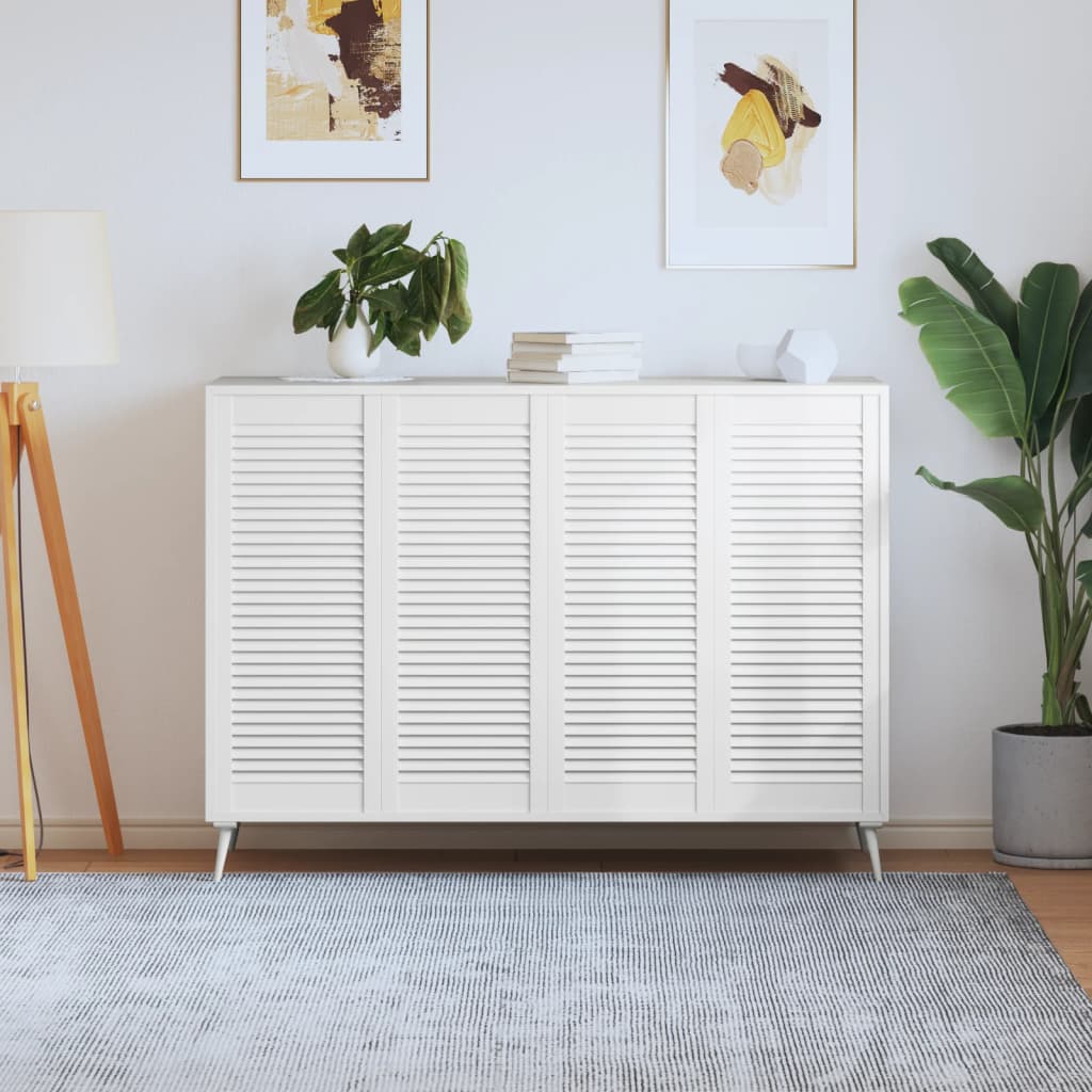 Portes d'armoires Vidaxl avec Slat 4 PC 99.3x39.4 cm Gwitrennenhout