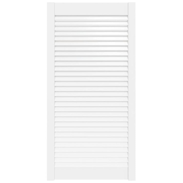 Porte d'armoire Vidaxl avec lattes 99.3x49.4 cm Pine solide blanc
