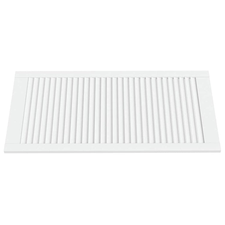 Portes d'armoires Vidaxl avec des lattes 2 pcs 99.3x49.4 cm Bois de pin blanc
