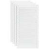 Portes d'armoires Vidaxl avec des lattes 4 pcs 99.3x49.4 cm Bois de pin blanc