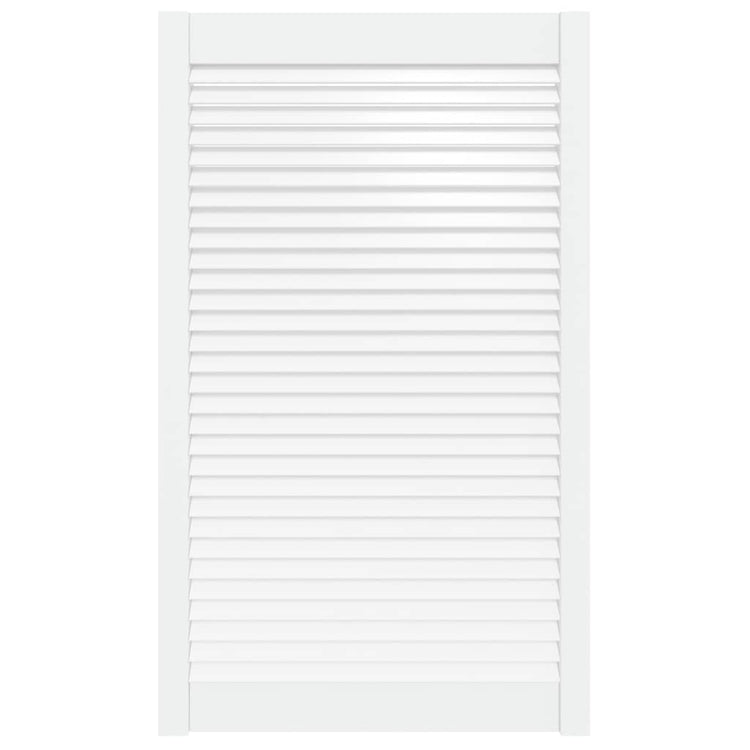 Porte d'armoire Vidaxl avec lattes 99.3x59.4 cm Pine solide blanc