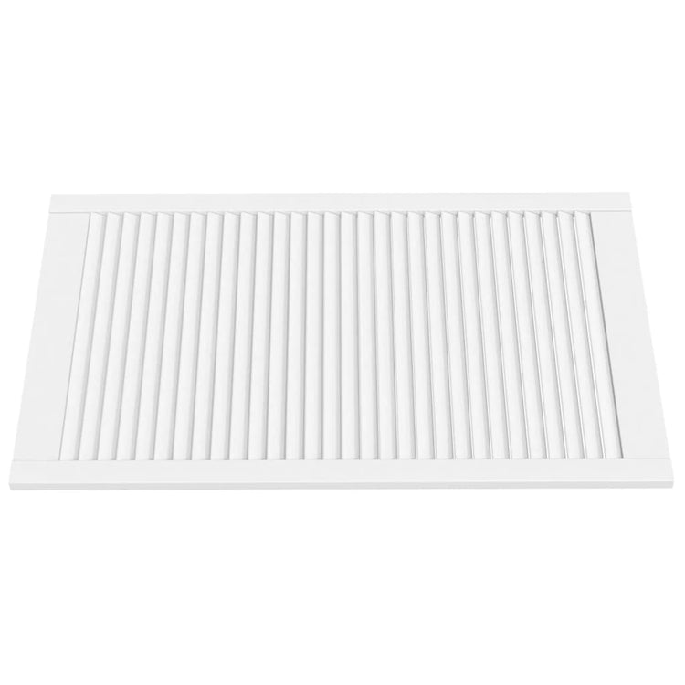 Portes d'armoire Vidaxl avec des lattes 4 pcs 99.3x59.4 cm Bois de pin blanc