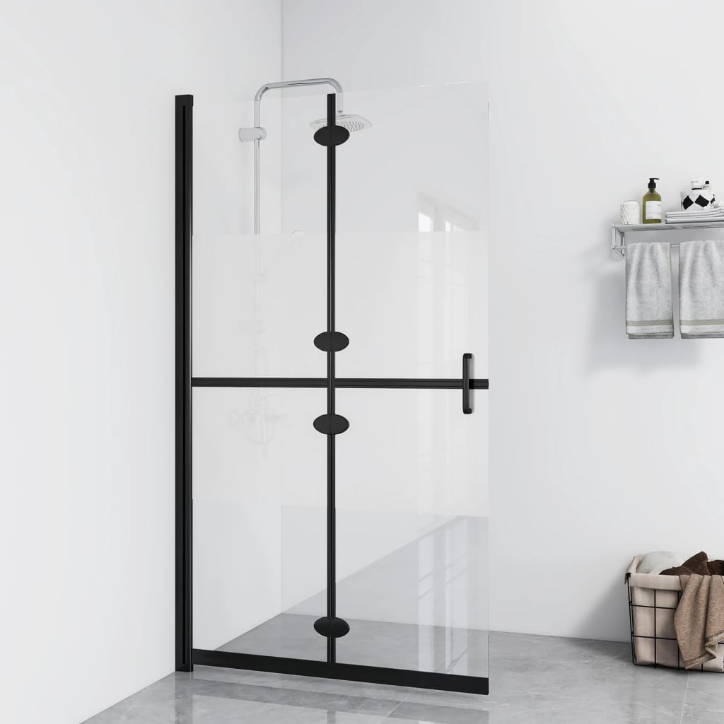 Vidaxl Walk-In Walking Mury Incoltableable 90x190 cm ESG-GLAS Halfmat