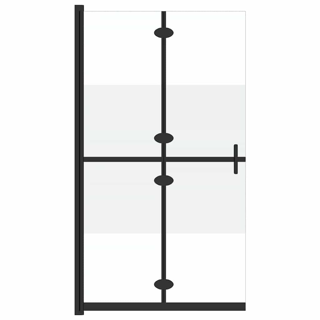 Vidaxl Walk-In Walk-In Walking Mury pliable 100x190 cm ESG-glas Halfmat