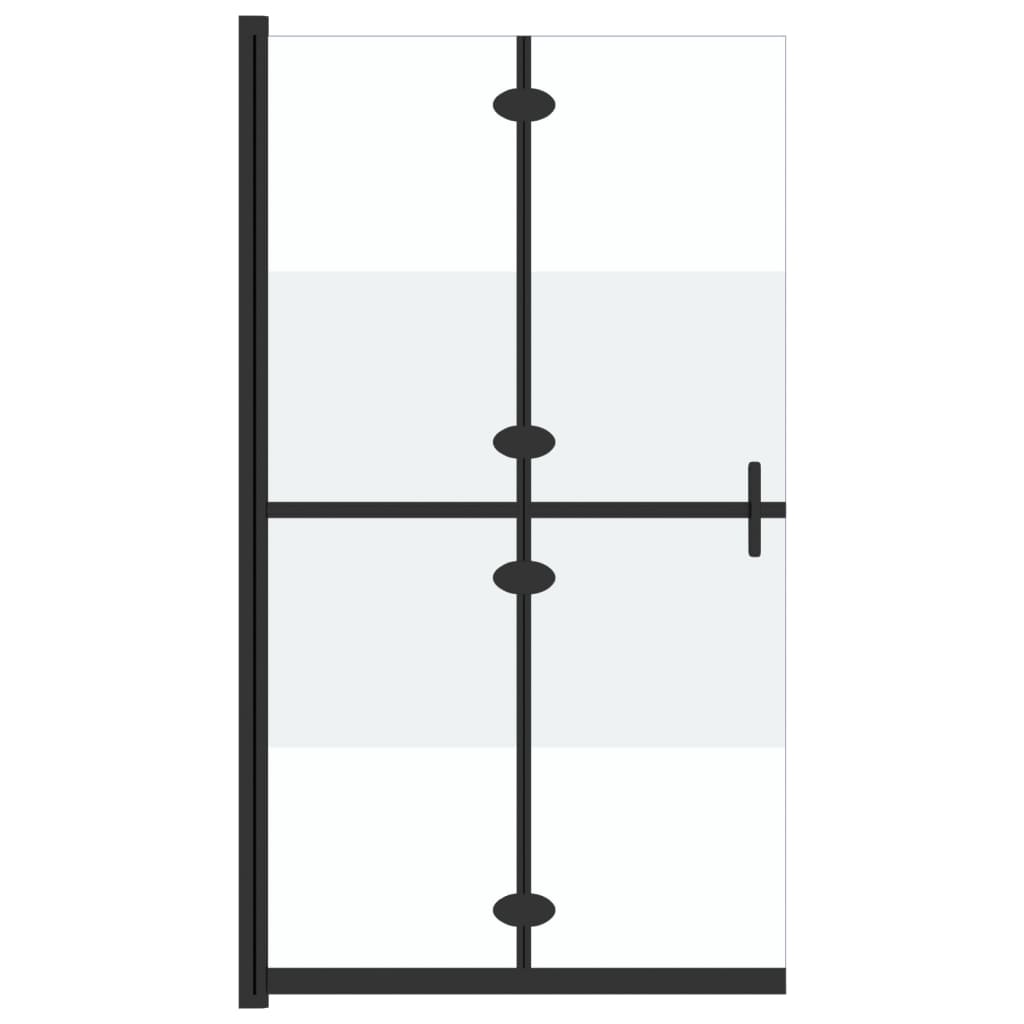 Vidaxl Walk-In Walk-In Walking Murnable Collpable 120x190 cm ESG-GLAS Halfmat