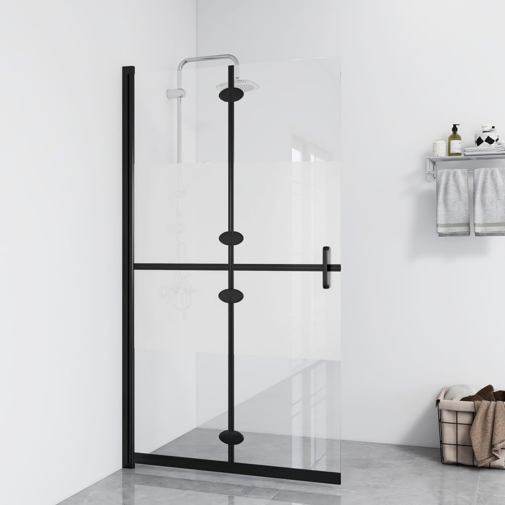 Vidaxl Walk-In Walk-In Walking Murnable Collpable 120x190 cm ESG-GLAS Halfmat