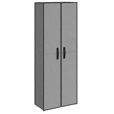 Armoire à chaussures vidaxl 60x30x166 cm tissu gris