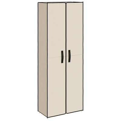 Armoire à chaussures Vidaxl 60x30x166 cm Crème de tissu -colore