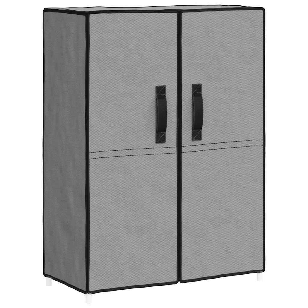 Armoire à chaussures vidaxl 60x28x90 cm tissu gris