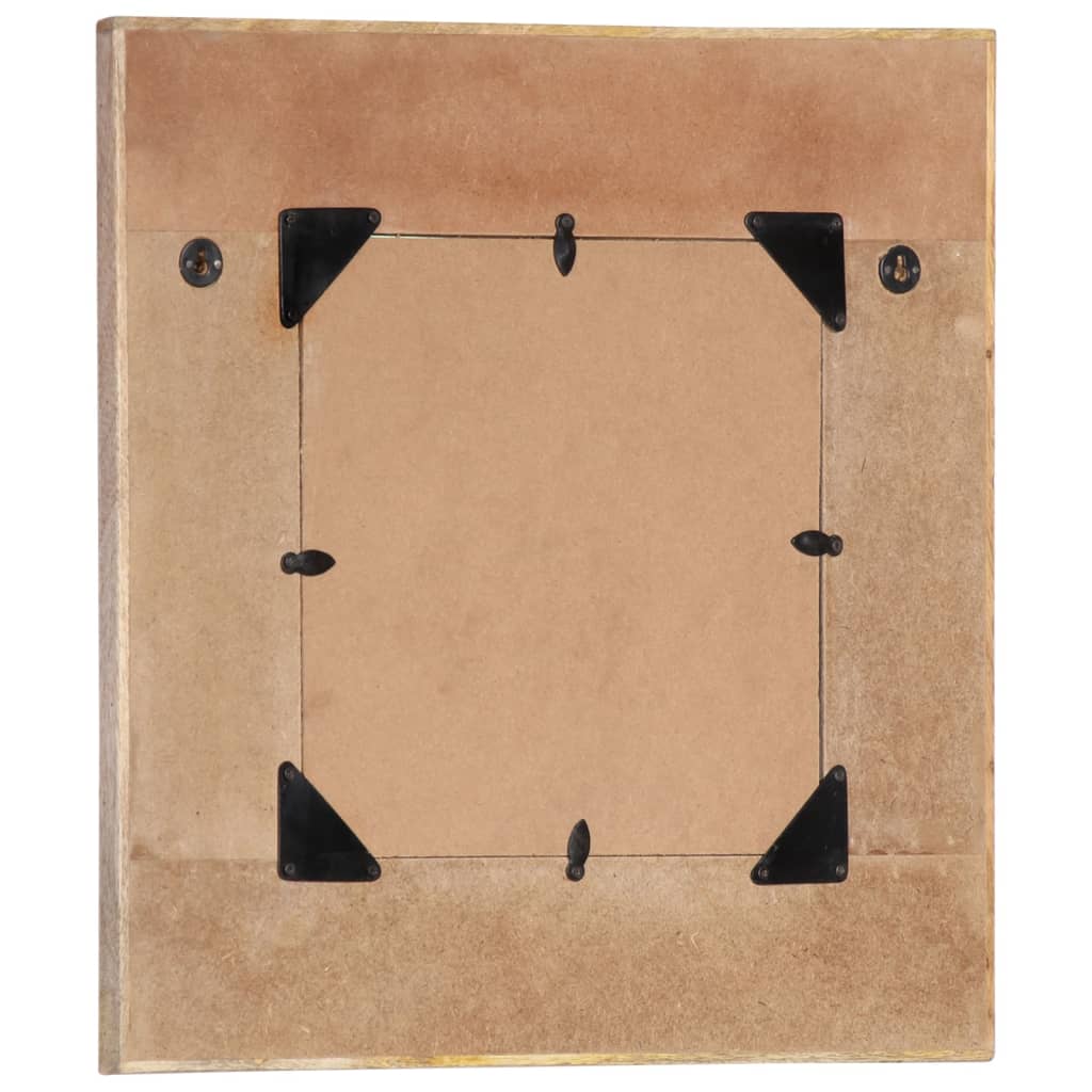 Miroir mural Vidaxl 50x50 cm en bois recyclé solide