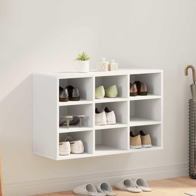 Vidaxx armoire à chaussures avec étagère blanc 77,5 x 30 x 51 cm bois d'ingénierie