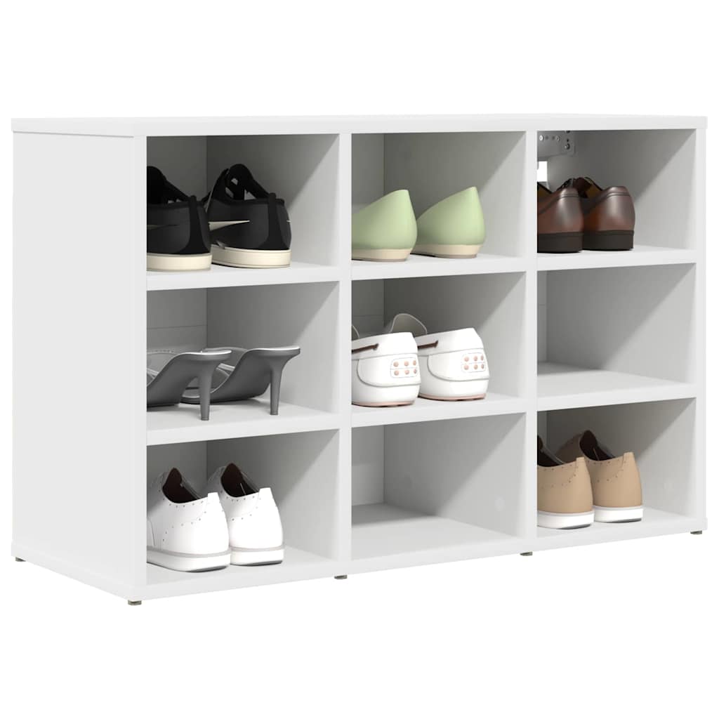 Vidaxx armoire à chaussures avec étagère blanc 77,5 x 30 x 51 cm bois d'ingénierie