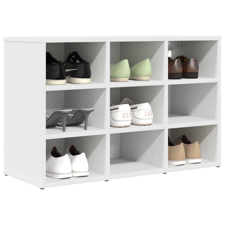 Vidaxx armoire à chaussures avec étagère blanc 77,5 x 30 x 51 cm bois d'ingénierie